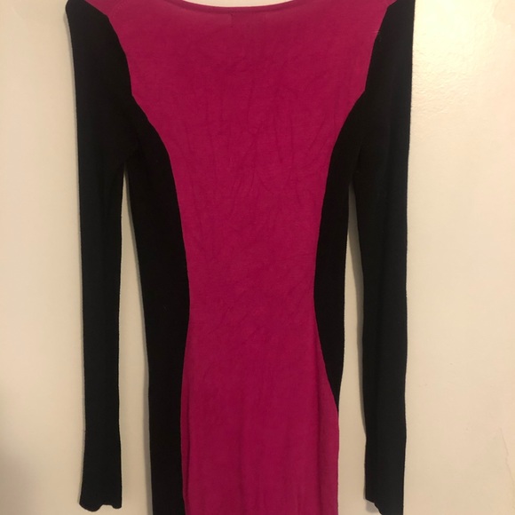 Express Long Sleeve Knee length fitted dress sz XS - Picture 2 of 3